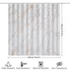 Marble Shower Curtain Waterproof Vintage Grey Stone Pattern Bathroom Decor Fabric Liner Backdrop Washable Modern Home Textile