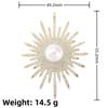 Spilla di Perle Corsage da Donna per Abito Spilla Girasole Pieno di Diamanti Fibbia per Sciarpa di Seta Spilla Fibbia Antiluce Spilla Fissa per Vestiti