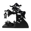 Witch Lamp Candlestick, Interesting Candlestick Ornaments, Horror Halloween Home Iron Candlestick Desktop Decoration