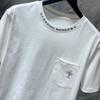8010 CHROME HEARTS 2025 Sommer Neue Hochwertige Baumwolle Rundhals Lose Große Größe männer und frauen T-shirt Paar t-shirt