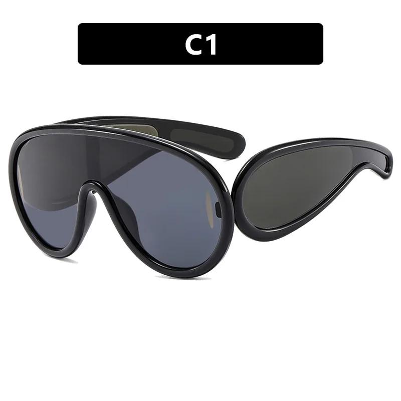 New Summer Women Vintage Sunglasses Y2K Fashion Oval Sun Glasses UV400 Protection Street Style Eyewear
