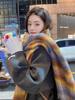 High-end Scarf Women's Autumn and Winter New Versatile Mohair Plaid Shawl Couple Thickened Warm Scarf