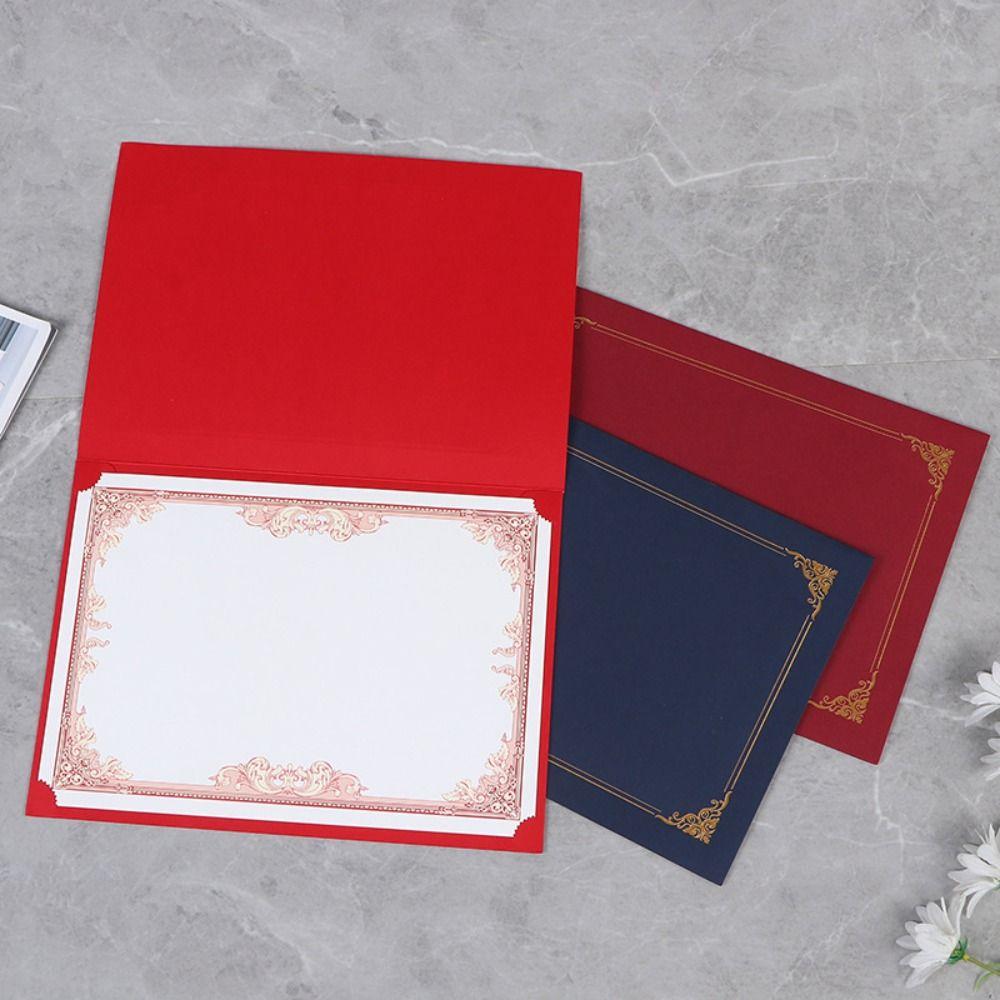 10 Sheets Plain Inner Page A4 Certificate Inner Page Diploma Cardstock Paper  Award Certificate