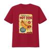 Size Matters Go For The Biggest Hot Dog Bigger Thicker Juicier T Shirt Baggy Boyfriend Baseball 3013 Vintage Washed Breathable