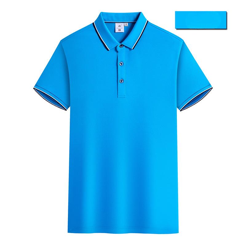 Koszulka z krótkim rękawem Męska koszulka polo Prosta koszulka Letnia klapy Półrękaw Jednolity kolor Top Cienka koszulka Męska