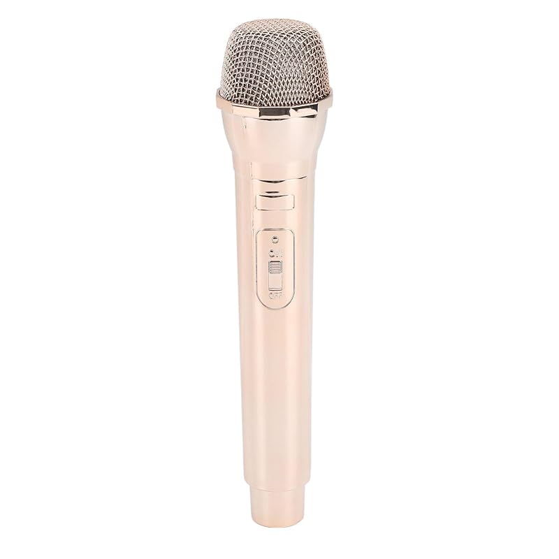 Kids' Fake Microphone Prop 1:1 Replica for Speech Practice, Karaoke, Party Supplies, and Mock Practice Microphone Model