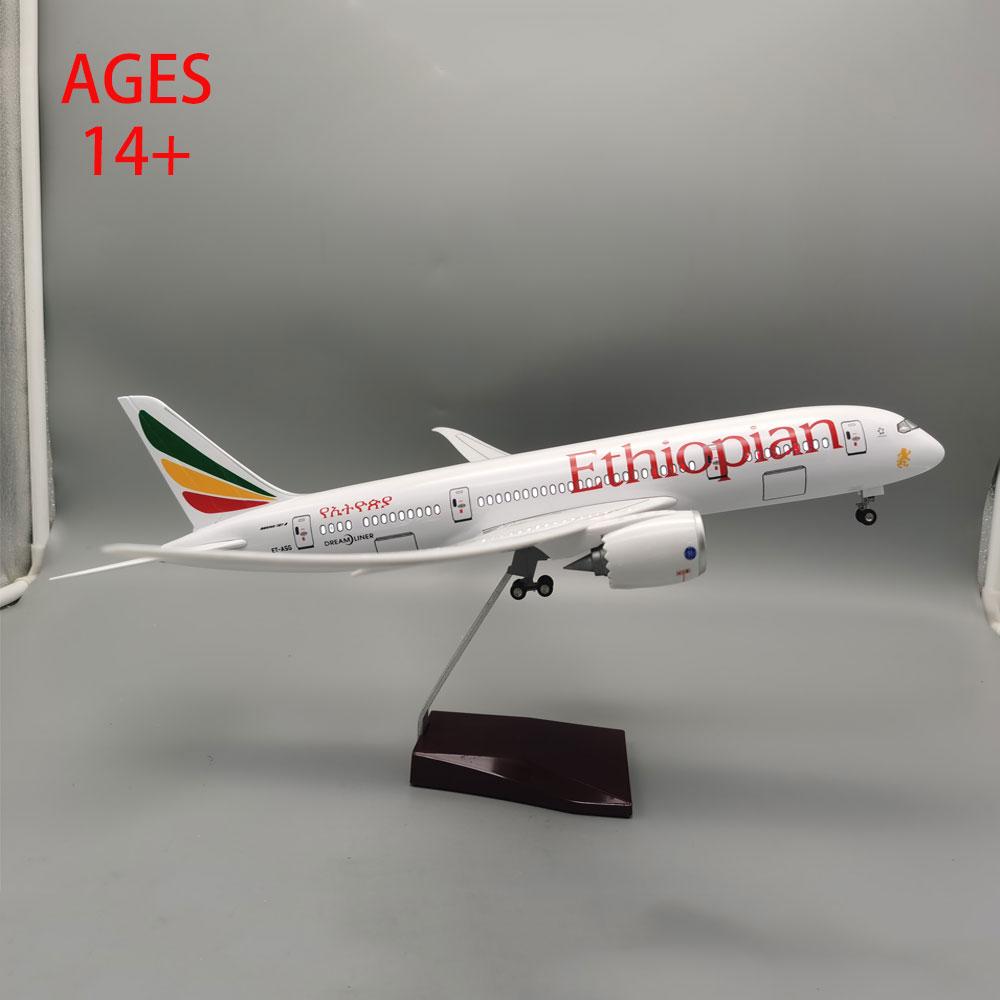 1/130 Scale 47cm Plane Model B787 Series Aircraft Replicates The Aircraft Resin Cast Aircraft With Stand For Aviation Enthusiast