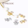 18K Gold Plated Shiny Cubic Zirconia Crystal Bowknot Charm Connectors For DIY Women's Earrings/Bracelets Jewelry Making Supplies