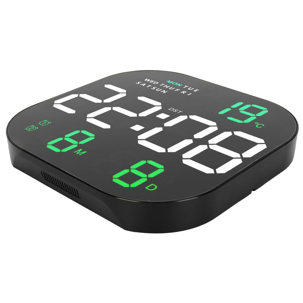 Digital Clock Large Screen LED USB 5V Remote Multifunctional Temperature Month Display Luminous