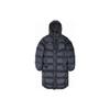 Li Ning Solid Color Hooded Zipper Logo Print Mid-Length Thick Down Jacket Men Outerwear Black AYMS197-1