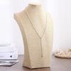 Flannel Necklace Display Stand, Jewelry Neck Mold Frame, Portrait Model Neck Counter, High-end Jewelry Display Props
