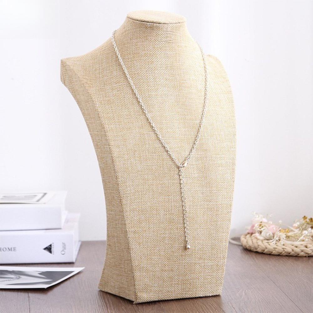Flannel Necklace Display Stand, Jewelry Neck Mold Frame, Portrait Model Neck Counter, High-end Jewelry Display Props