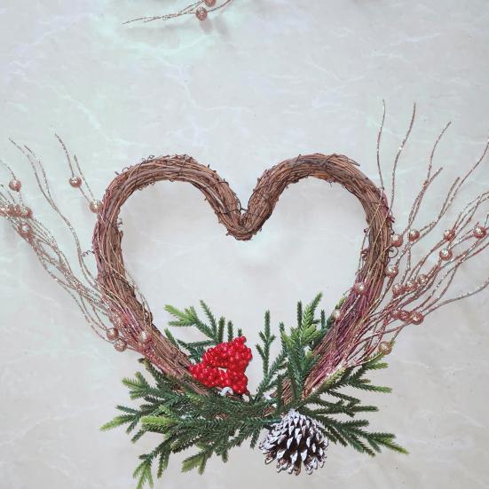 2/10Pcs Christmas Tree Picks Eco-friendly Vibrant Color Widely Used Artificial Tree Filler Sticks Berry Branches Stems