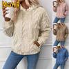 Women's Fashion Casual Solid Color Print Long Sleeve Autumn Winter Hoodie