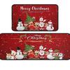 Cross-border Christmas Holiday Anti-Slip, Dirt-Resistant Kitchen Floor Mats – Long, Oil-Absorbing, Decorative Door Foot Mats