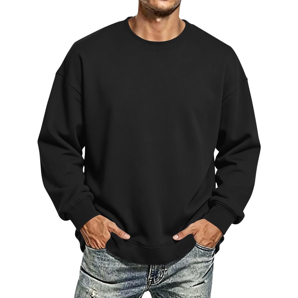 Unisex Long Sleeve Neck T-Shirt Couples Casual Sports Top for Men and Women