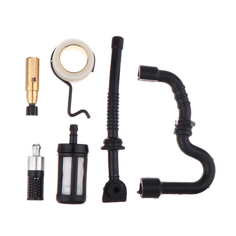 1Set Oil Pump Worm Gear Fuel Oil Filter Line Hose Kit For Ms180 Ms170 Chainsaw Parts 11236407102