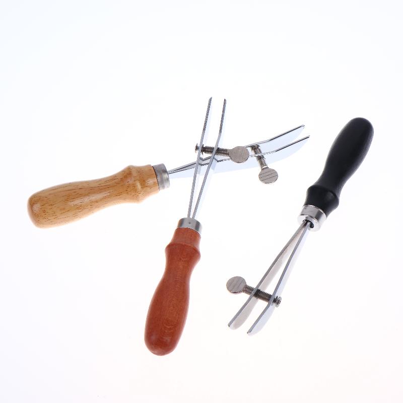 Wooden Handle Leather Creaser Width Adjustable Leather Edger Leather Working Tool For Belts Wallets Bags Saddles