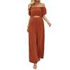 Vacation and Casual Style One-shoulder Umbilical Jumpsuit Women's Spring and Summer