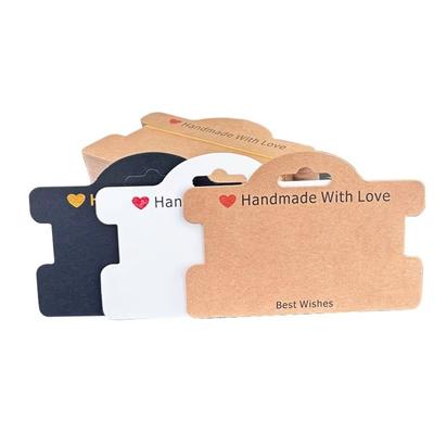 100pcs Handmade Jewelry Card Love Jewelry Tags Hanging Blank Tag  for Small Business