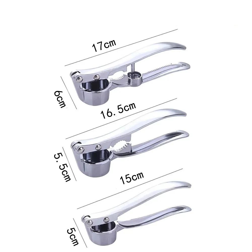 Multi-functional Garlic Press Stainless Steel Garlic Crusher Mincer Kitchen Gadgets Manual Vegetables Ginger Grinder Easy Clean
