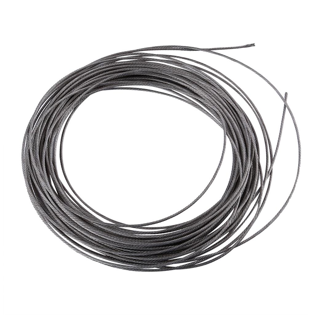 1Pc 15 Meters 304 Stainless Steel Cable Wire Rope Diameter 1.5mm