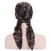 Women Printed Turban Cap Muslim Hijab Inner Caps Beanies Bonnet Long Tail Headscarf Strech Bandana Hat