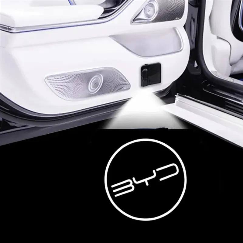 

LED Car Door Emblem Light Welcome Lamp Wireless Laser Projector For BYD ATTO3 QIN SONG S6 7 E6 TANG YUAN PLUS Accessories 2PCS