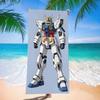 Classic RX-78 Style Gundam Beach Towel, Anime Mecha Robot Microfiber Quick Dry Sand-Free Towel for Men Pool Gym