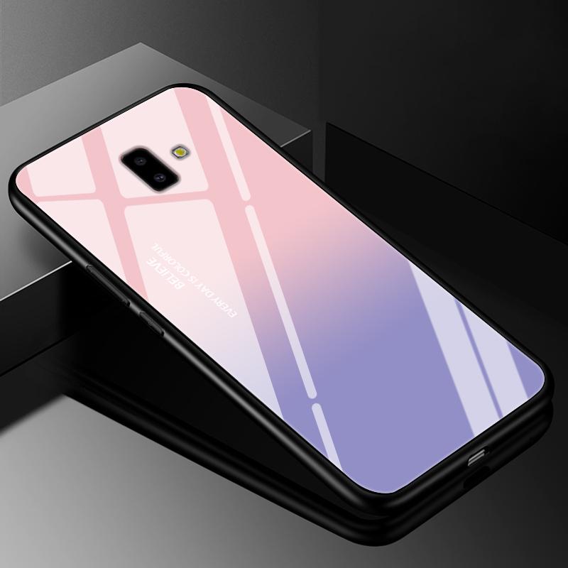 For Samsung J6 2018 Case Cover Tempered Glass Cases for Samsung Galaxy J4 J6 Plus 2018 J8 J7 J730 2017 Prime Hard Back Bumper J6