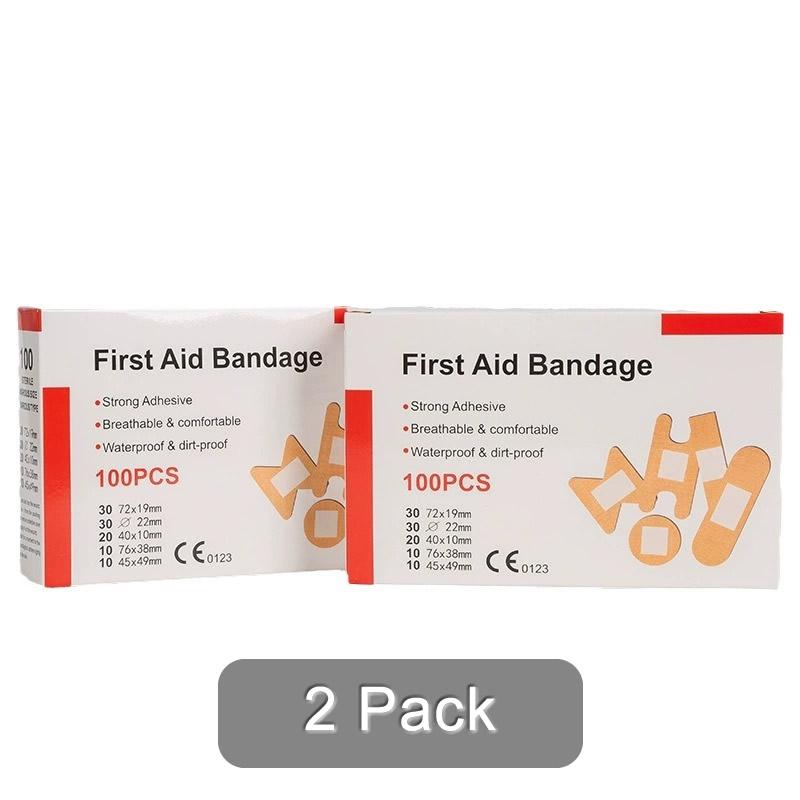 

100Pcs First Aid Waterproof Wound Plaster Multi Size Band-Aid Patch For Home Travel First Aid Kit Emergency Kits Accessories