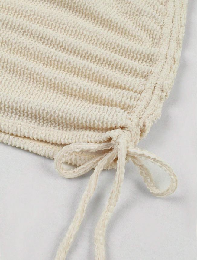 2025 European & American One-Shoulder Bikini Set with Sexy Hollow-Out Design