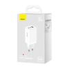 Network Charger Baseus Gan5 Pro 2Xusb-C + Usb, 65W (White)