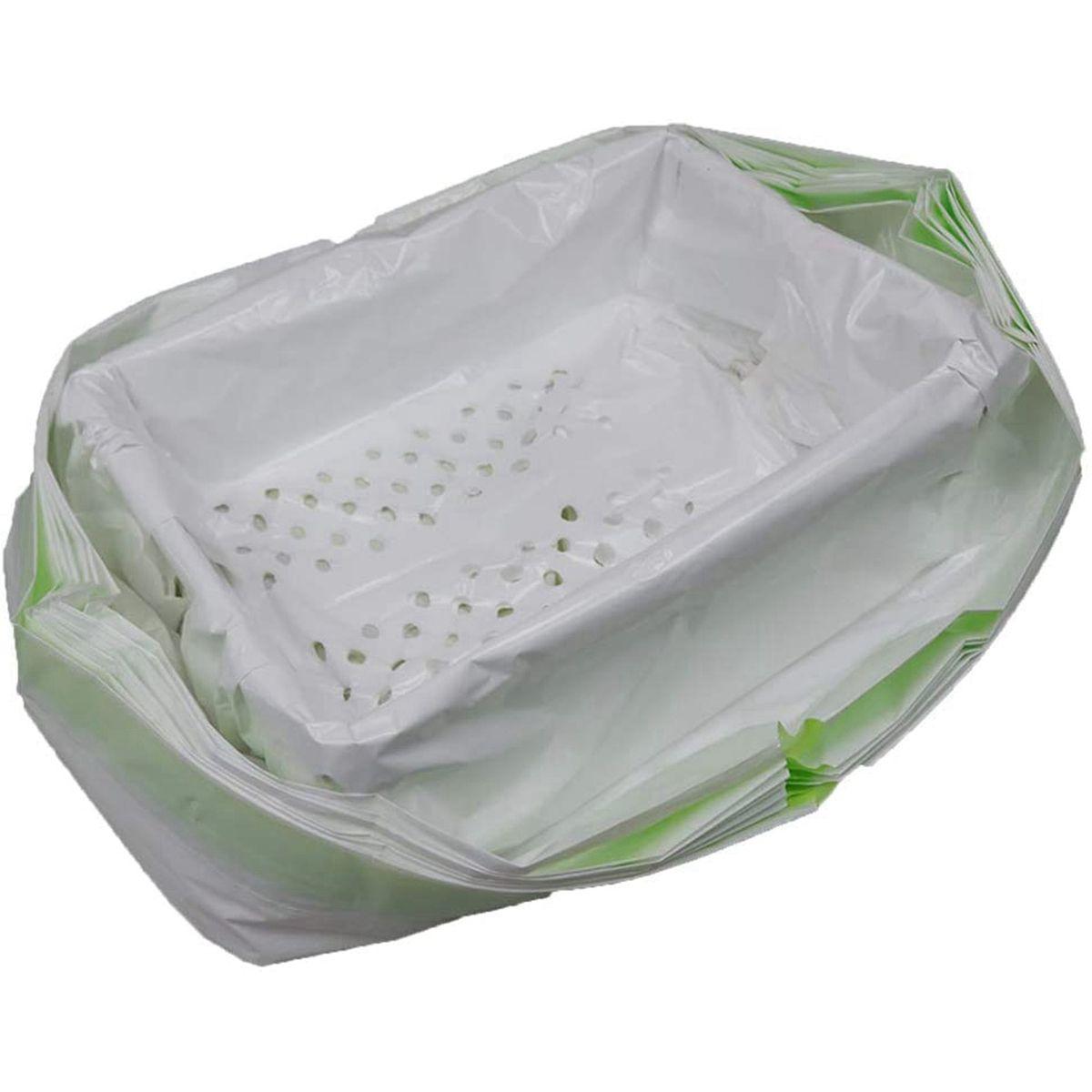 

Leak-Proof Drawstring Poop Filter Replacement Cat Litter Box Waste Bag Sifting Liners Trash Bag 79 x 46cm