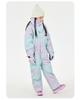 Oddivski Unisex Children's Cartoon Ski Suit - Warm, Waterproof, Windproof One-Piece for Indoor Skiing.