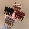 Vintage Cross Comb Hair Claws for Women Girls Fashion Acrylic Solid Color Double Side Comb Clamp Tooth Hairpin Hair Accessoriees