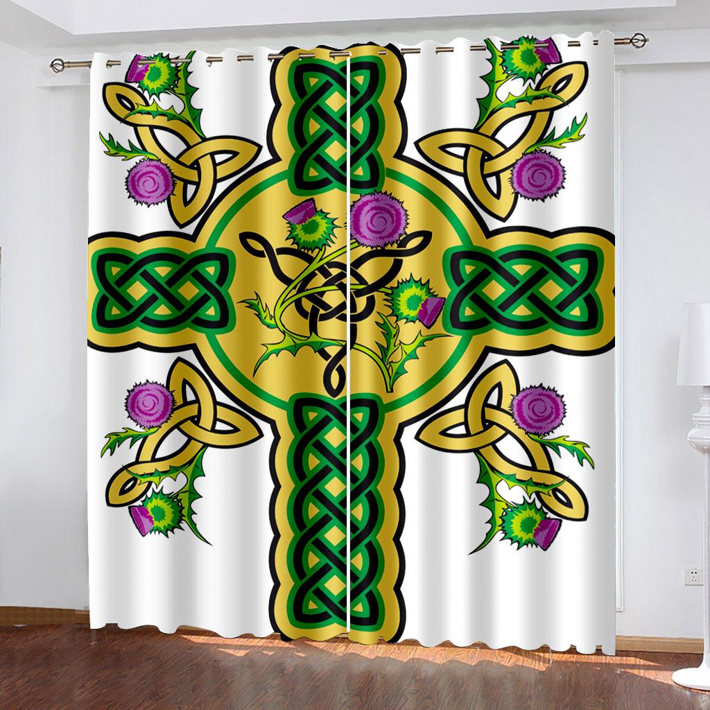 High Quality Living Room Bedroom Curtains Messy Pattern Curtains Boys and Girls Gifts Home Decor Shading Windshields