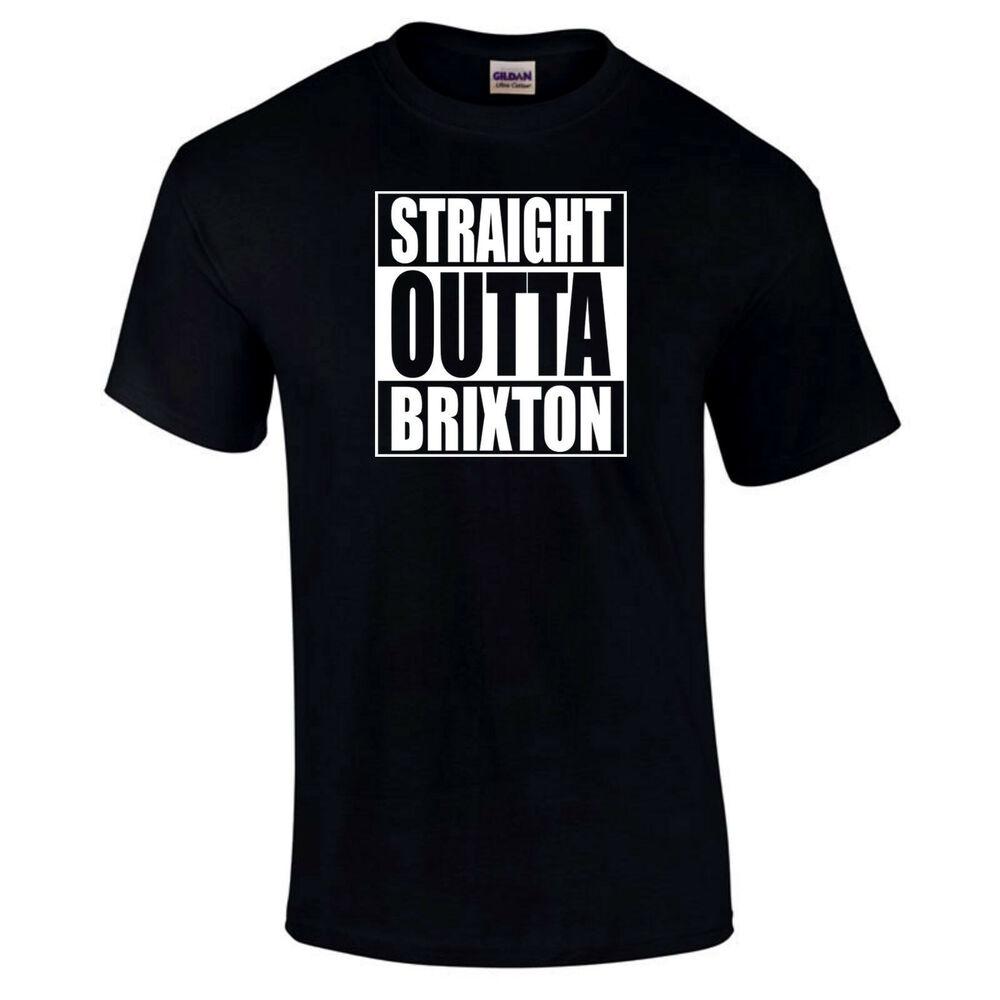 

Футболка премиум-качества в стиле Straight Outta Brixton South London Compton