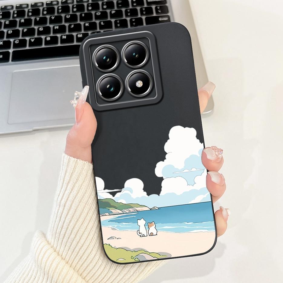 Für Xiaomi Mi 14T Pro Hülle Einzigartige Bonbon-Lackierte Abdeckung Stoßfeste Handyhülle Für Xiaomi 14T Pro Mi14T 5G Weiche Hüllen Hülle Stoßfänger