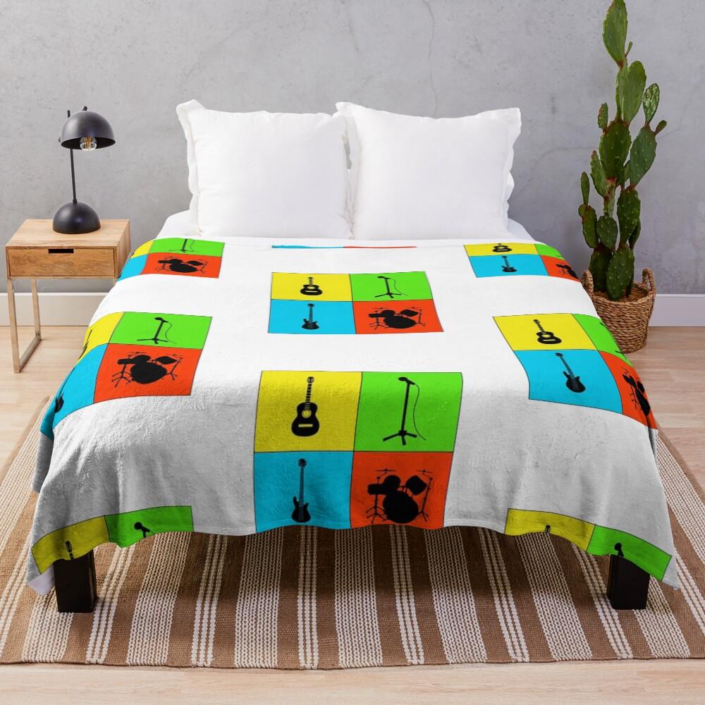 Rock Band Throw Blanket