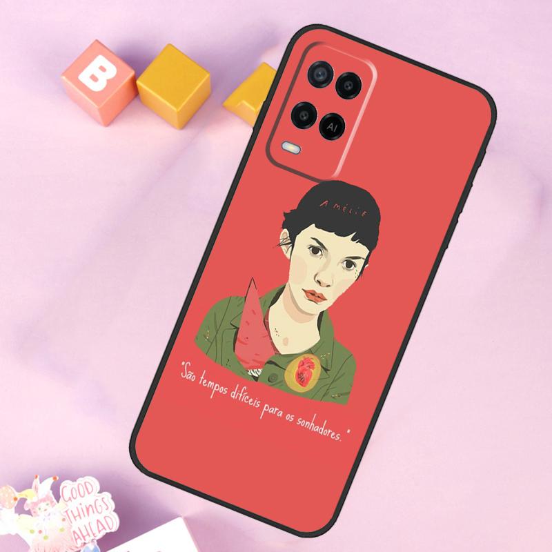 

Amelie Poster Classic France Movie Case For Oppo A6 A5 Pro A15 A16 A76 A96 A17 A57 A98 A58 A78 A18 A38 A54 A74 A94 A40 A60 A80 OPPO A40 A40m