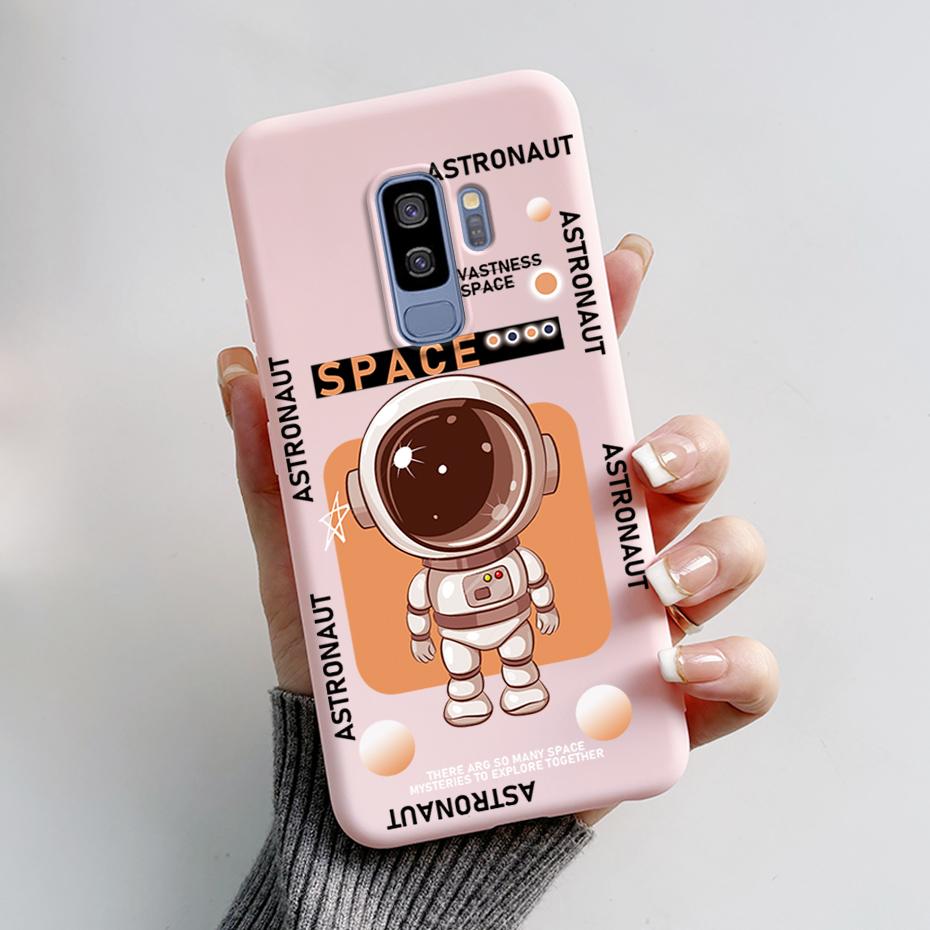 Silicone Back Cover for Coque Samsung Galaxy S9 Plus Cute Rabbit Panda Protective Soft Phone Case SamsungS9 S9Plus Funda Capas