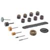 Dremel Sanding Grinding Rotary Tool Accessory Kit with 31 Pieces Includes Grinding Sanding and Mandrels 727-01 & Case, - Stones, Bands, Cut-Off