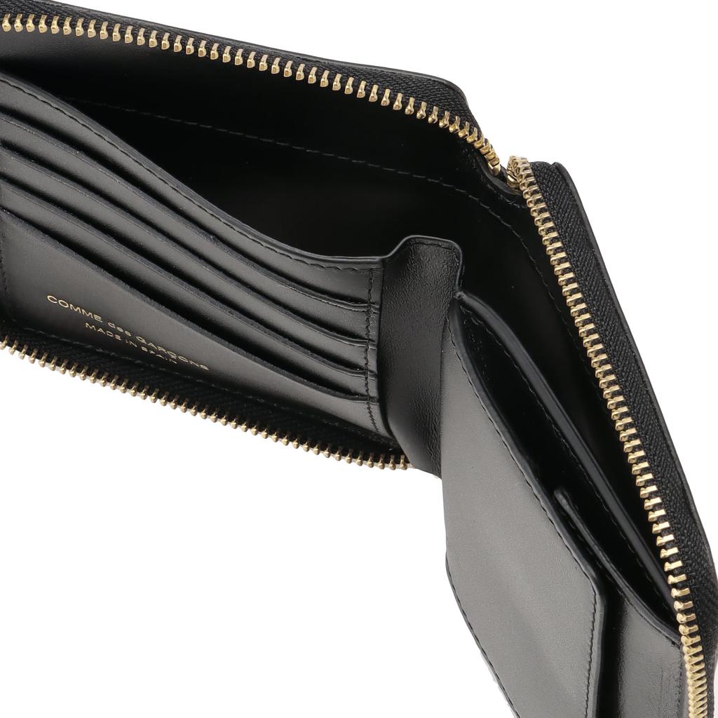 Comme Des Wallet SA2100 Classic Leather Line Black Garçons Bi-fold [Used]