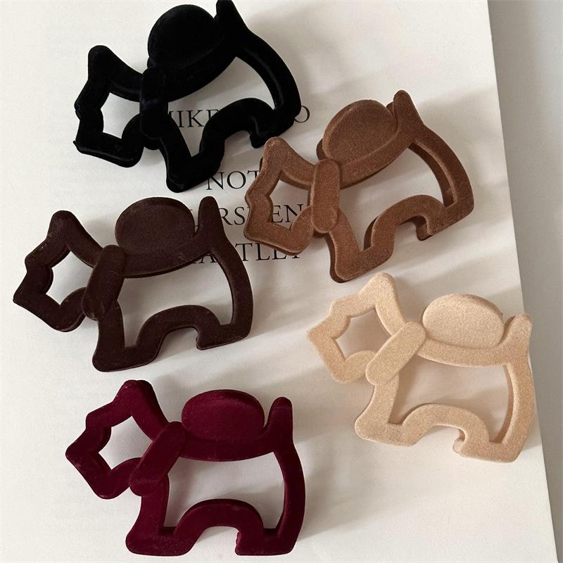 Cartoon Puppy Hair Clip Oil Painting Color Hair Gripper Creativity Hairpins Hair Accessories