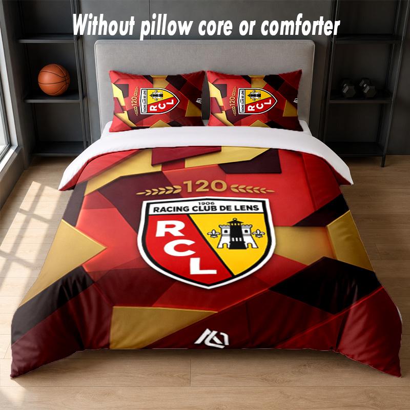 Lens FC Design Bed Bedding Set 1 Duvet Cover + 2 Pillowcases Soft Breathable Household Bed Linens