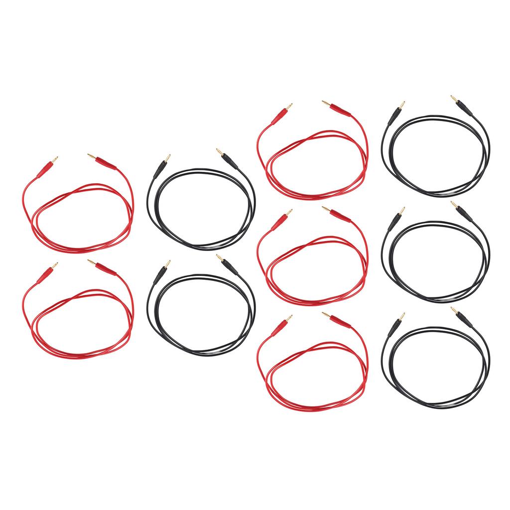5 Sets Banana Test   Testing Cable Male To Male 2mm 30V AC 60V DC 10A Accessory Set Kit