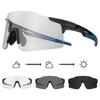 Color Changing Cycling Glasses, Nearsighted Men and Women, Outdoor Sports, Windbreak and Sand Protection Goggles, Bicycle Accessories