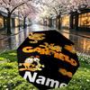 Personalisierter Garfield-Druckschirm mit individuellem Namen, Automatisches Öffnen und Schließen, Stabiler 8-Rippen-Rahmen, Für Pendeln, Camping, Wandern, Geburtstagsgeschenk
