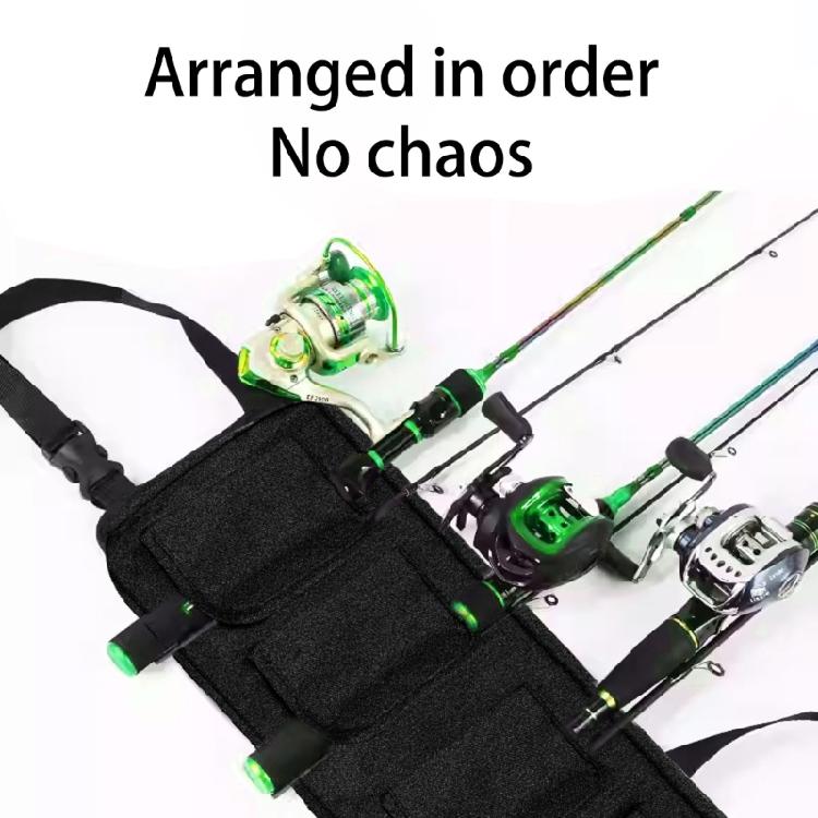 Vehicle Fishing Rod Storage Case With Thickened Oxford Fabric Car Fishing Rod Carriers Bag Car Mount Rod Organizers Bag